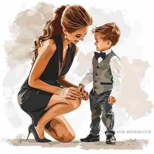 Mother with her son