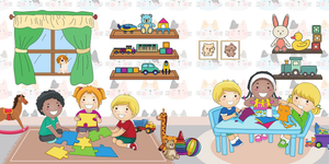 Kids playing together