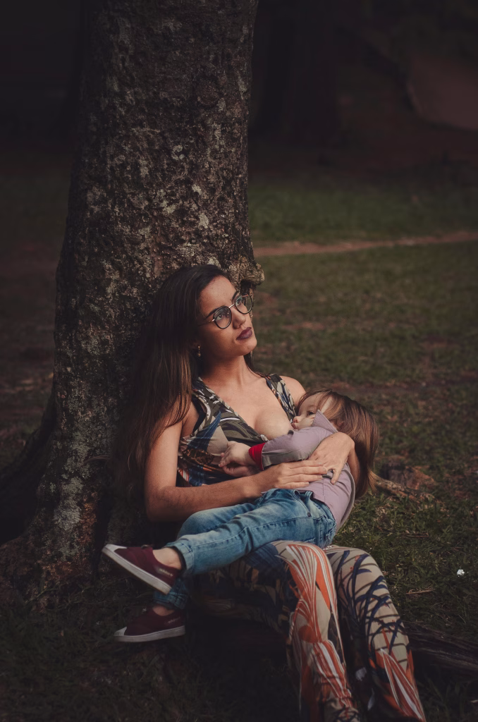 Woman breastfeeding